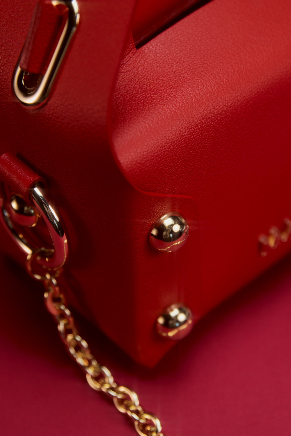 Leather Cake Bag - Holy Red - MASU– MASU Official Online Store