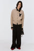 ANGEL EMBROIDERED CARDIGAN - MOCHA / MPFW-KN0124-MASU Official Online Store