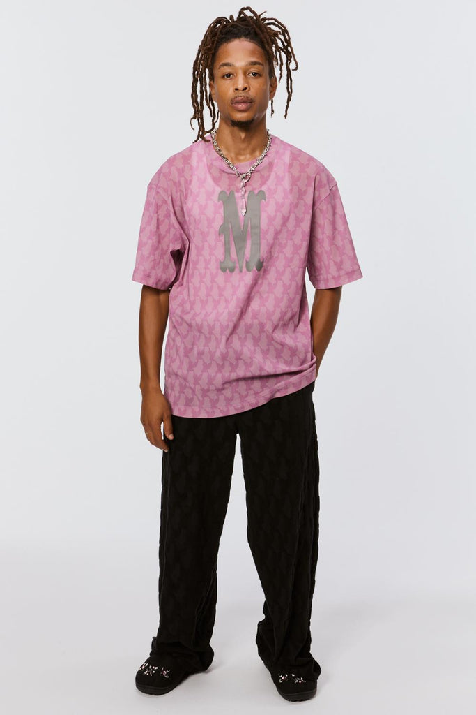 ANGEL MESH GAME T-SHIRT - PINK / MPFW-CS0724-MASU Official Online Store