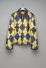 ARGYLE LEATHER SPORTS JACKET - YELLOW / M25K6BL001-MASU Official Online Store