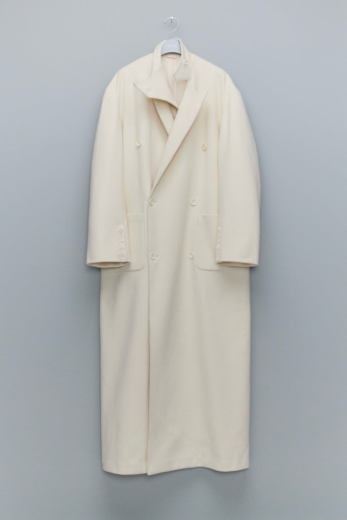 BAT COLLAR OVER COAT - WHITE / MPFW-CT0224-MASU Official Online Store