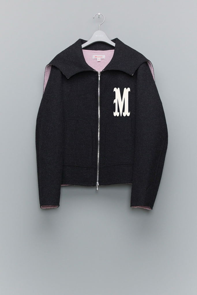 BAT COLLAR ZIP-UP JACKET - BLACK / MPFW-BL0124-MASU Official Online Store