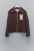 BAT COLLAR ZIP-UP JACKET - BROWN / MPFW-BL0124-MASU Official Online Store