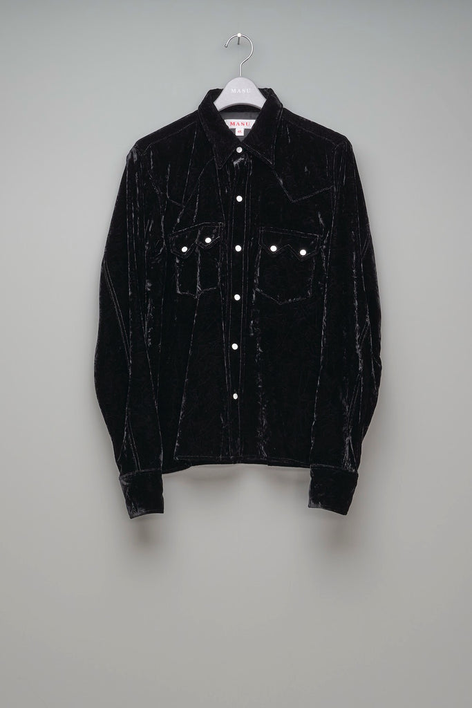 ELEPHANT WESTERN SHIRT - BLACK / M25K6SH006-MASU Official Online Store