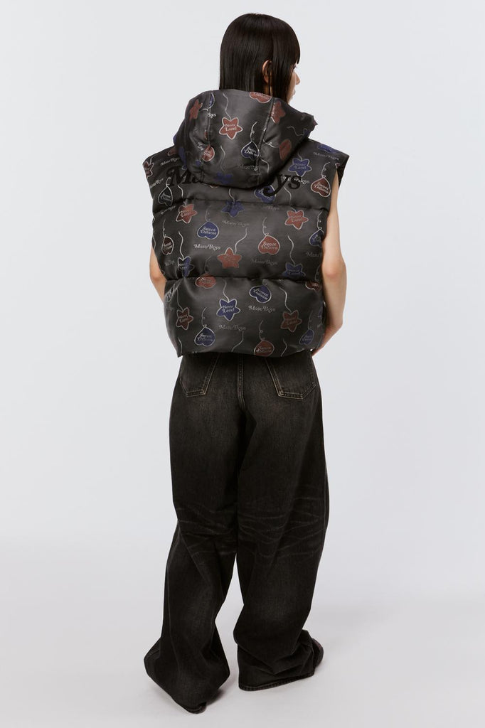 FALLING BALLOON DOWN VEST GRAPHIC BY VERDY - BLACK / MPFW-VT0124-MASU Official Online Store