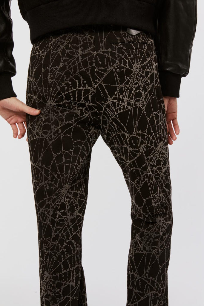 FLOCKY WEB FLARE PANTS - BLACK / MPFW-PT0924-MASU Official Online Store