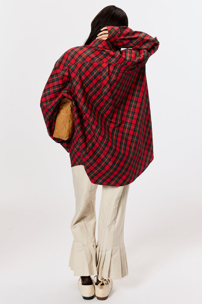 KNIGHT PLAID SHIRT - RED / M25K6SH008-MASU Official Online Store