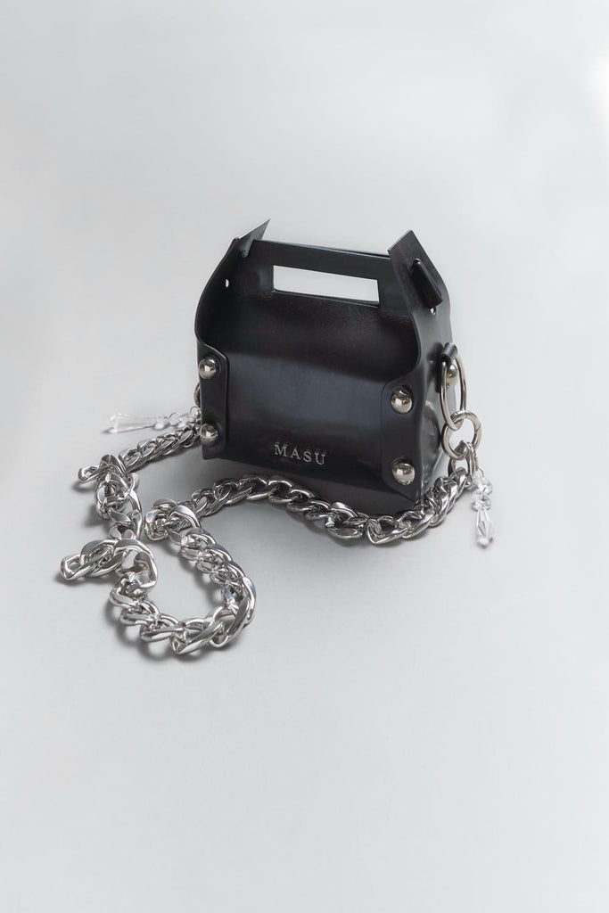 LEATHER CAKE MINI BAG - BLACK / MPFW-OJ0424-MASU Official Online Store