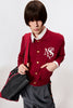 M.S. CREST CARDIGAN - RED / M25K6KN001-MASU Official Online Store