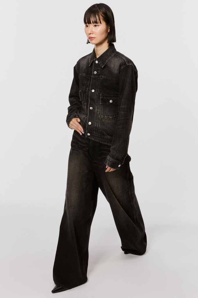 MASU BOYS BAGGY JEANS - BLACK / MBFW-PTB224-MASU Official Online Store