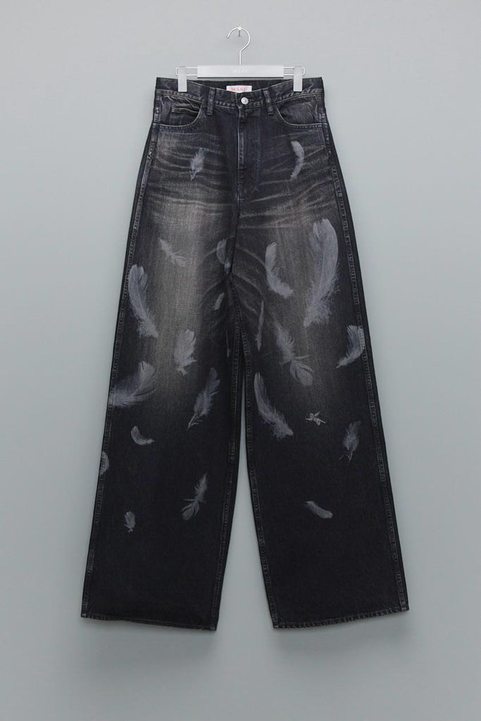 MASU BOYS FEATHER BAGGY JEANS - BLACK / MBFW-PTB224L-MASU Official Online Store