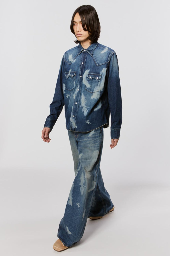 MASU BOYS FEATHER WESTERN SHIRT - INDIGO / MBFW-SHB124L-MASU Official Online Store