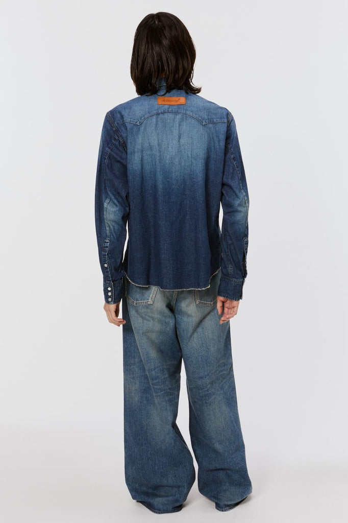 MASU BOYS FEATHER WESTERN SHIRT - INDIGO / MBFW-SHB124L-MASU Official Online Store