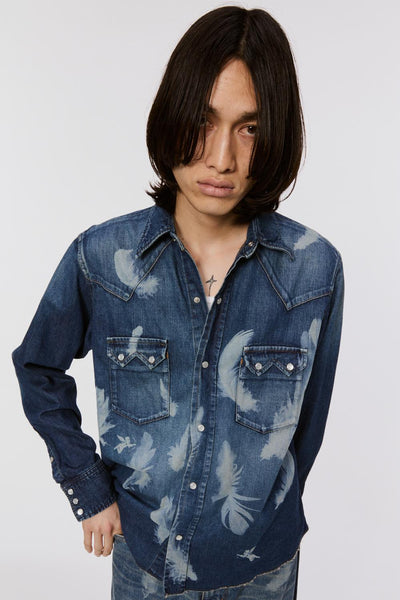 MASU BOYS FEATHER WESTERN SHIRT - INDIGO / MBFW-SHB124L-MASU Official Online Store