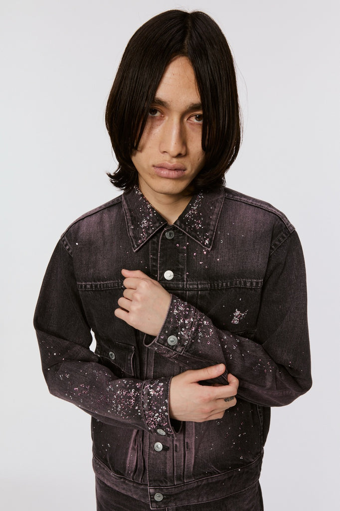 MASU BOYS STARDUST DENIM JACKET - BLACK PINK / MBFW-BLB124C-MASU Official Online Store