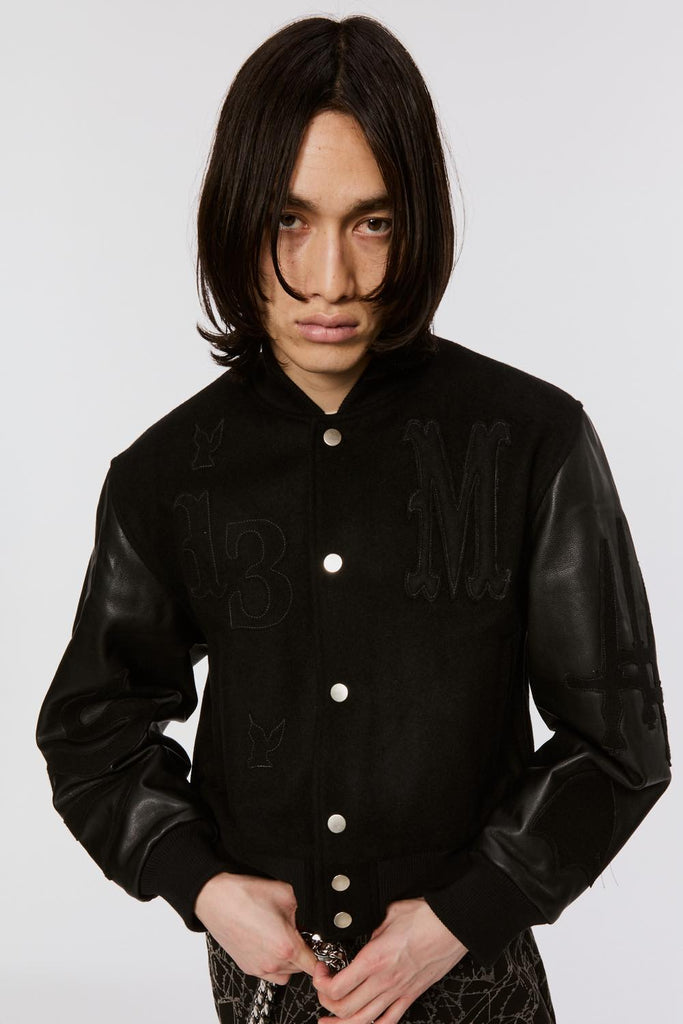 MASU VARSITY JACKET - BLACK / MPFW-BL0224-MASU Official Online Store