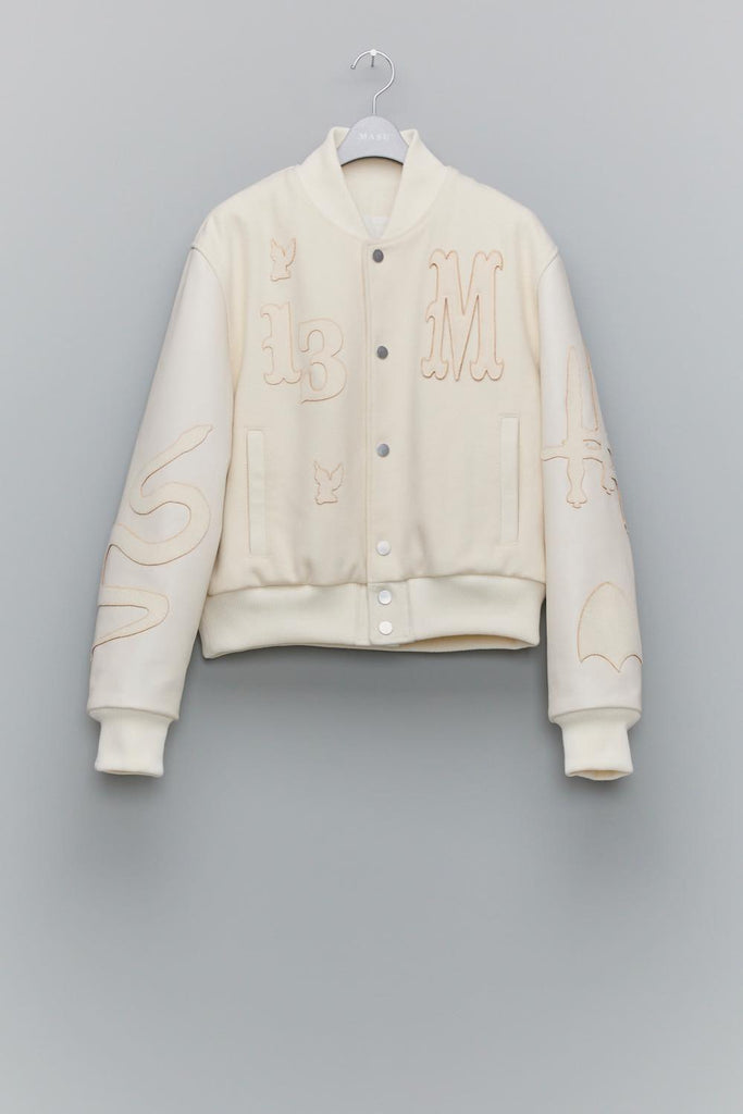 MASU VARSITY JACKET - WHITE / MPFW-BL0224-MASU Official Online Store