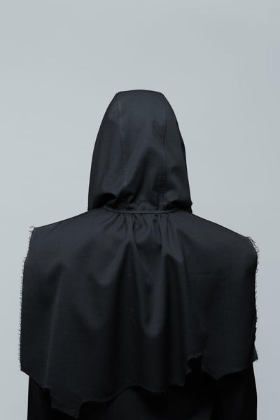 RAGGED MINI CAPE - BLACK / MPFW-OJ0324-MASU Official Online Store