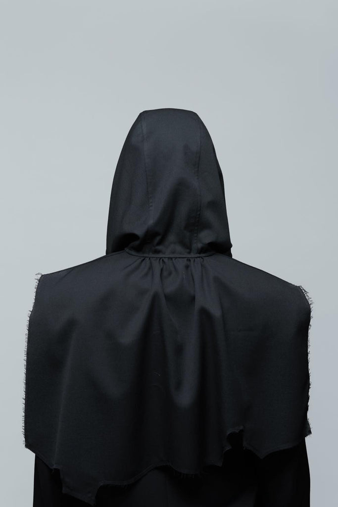 RAGGED MINI CAPE - BLACK / MPFW-OJ0324-MASU Official Online Store