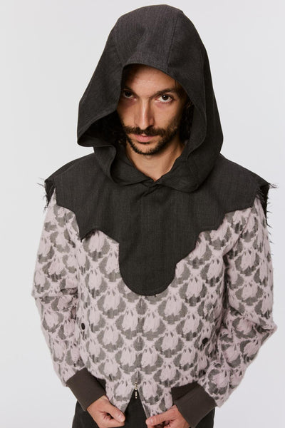 MASU ragged sequins mini cape