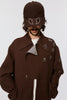 RAINDROP STUDS COAT - BROWN / MPFW-CT0124-MASU Official Online Store