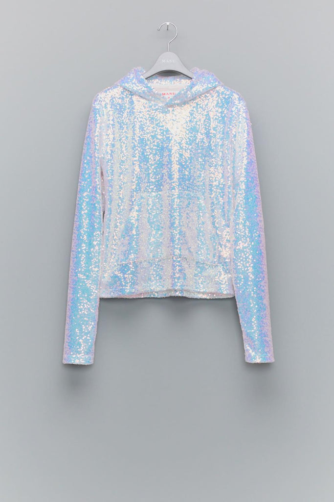 SEQUINS HOODIE - PEARL / MPFW-CS1324-MASU Official Online Store