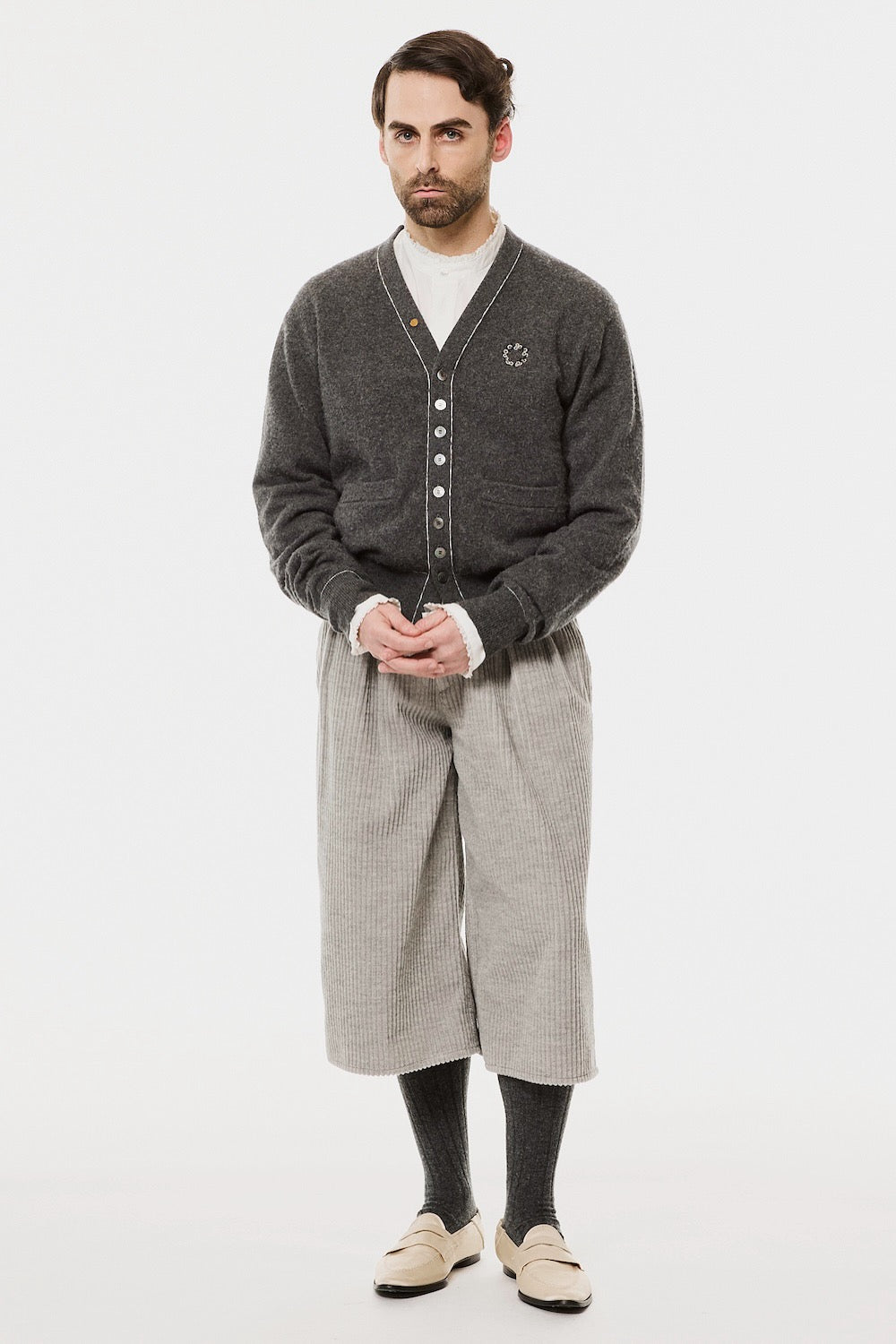 Corduroy Two Tuck Shorts - Heather Gray - MASU– MASU Official
