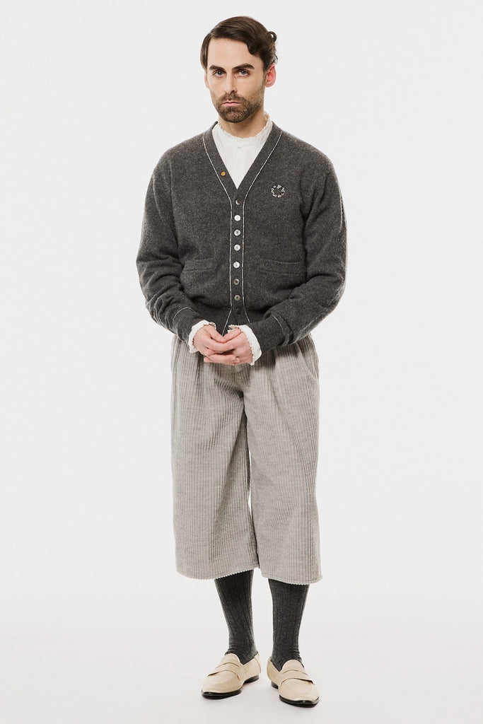 CORDUROY TWO TUCK SHORTS - HEATHER GRAY / M26H9PS001-MASU Official Online Store