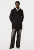 HEART HOLE PEA COAT - BLACK / M26H9CT001-MASU Official Online Store