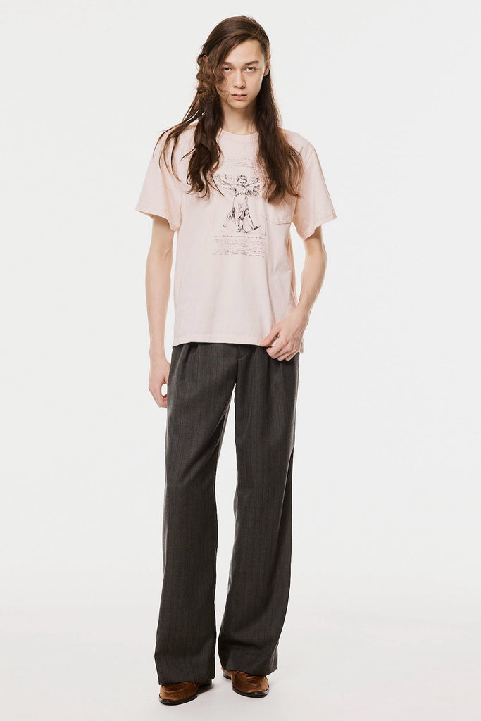 INVERTED PLEATS WIDE TROUSERS - CHARCOAL BLACK / M26H9PL004-MASU Official Online Store
