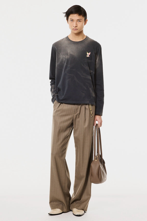 INVERTED PLEATS WIDE TROUSERS - OLIVE GRAY / M26H9PL004-MASU Official Online Store