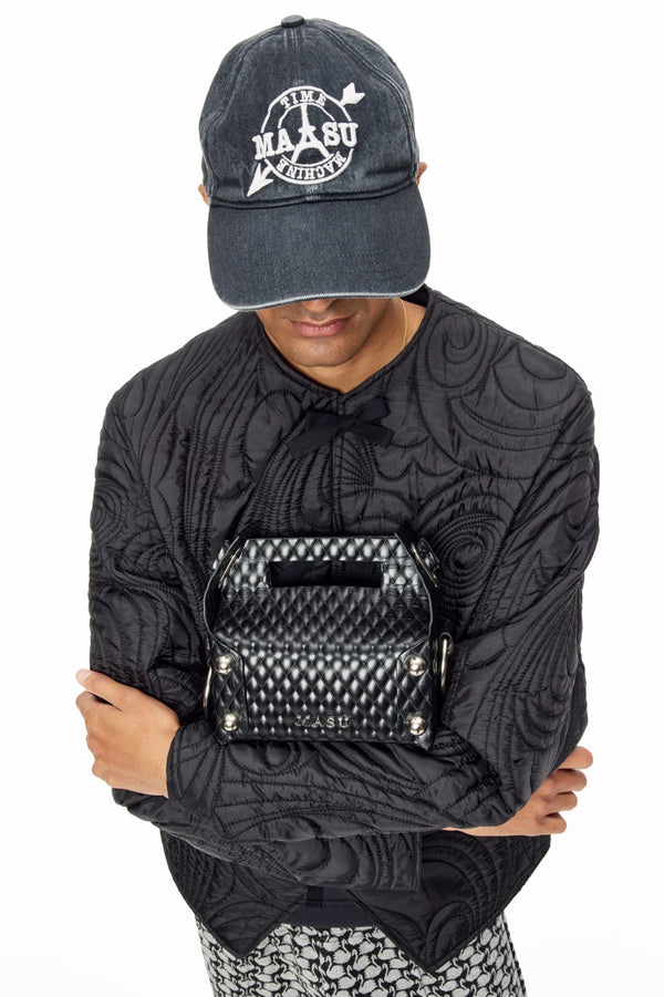 LEATHER CAKE BAG - BLACK / M25F9OJ008-MASU Official Online Store