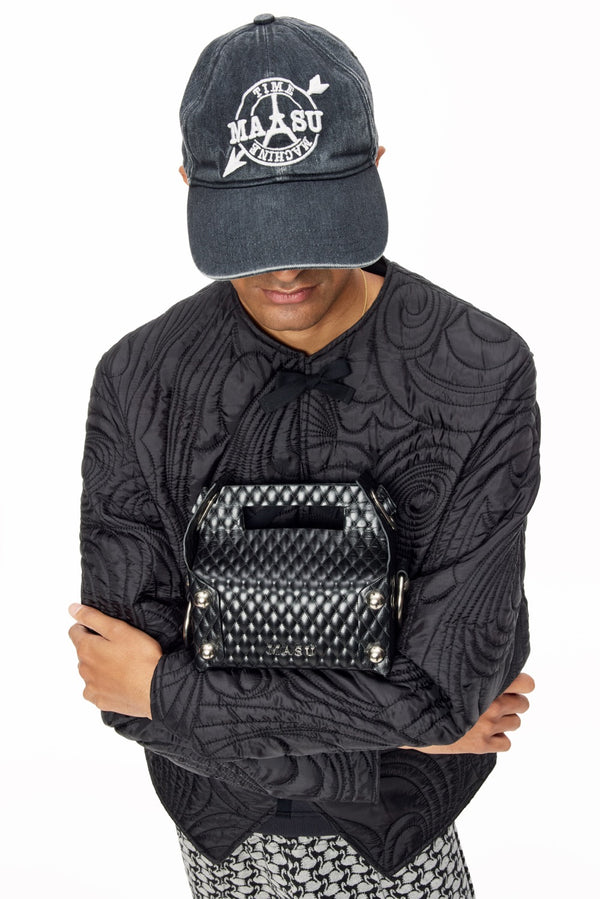 LEATHER CAKE BAG - BLACK / M25F9OJ008-MASU Official Online Store