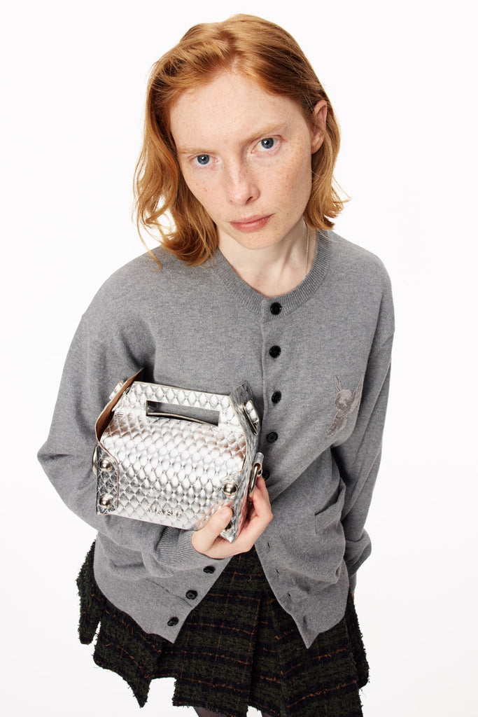 LEATHER CAKE BAG - SILVER / M25F9OJ008-MASU Official Online Store