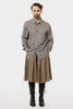 RANDOM PLEATED SHORTS - OLIVE GRAY / M26H9PS002-MASU Official Online Store