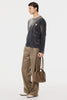 INVERTED PLEATS WIDE TROUSERS - OLIVE GRAY / M26H9PL004-MASU Official Online Store