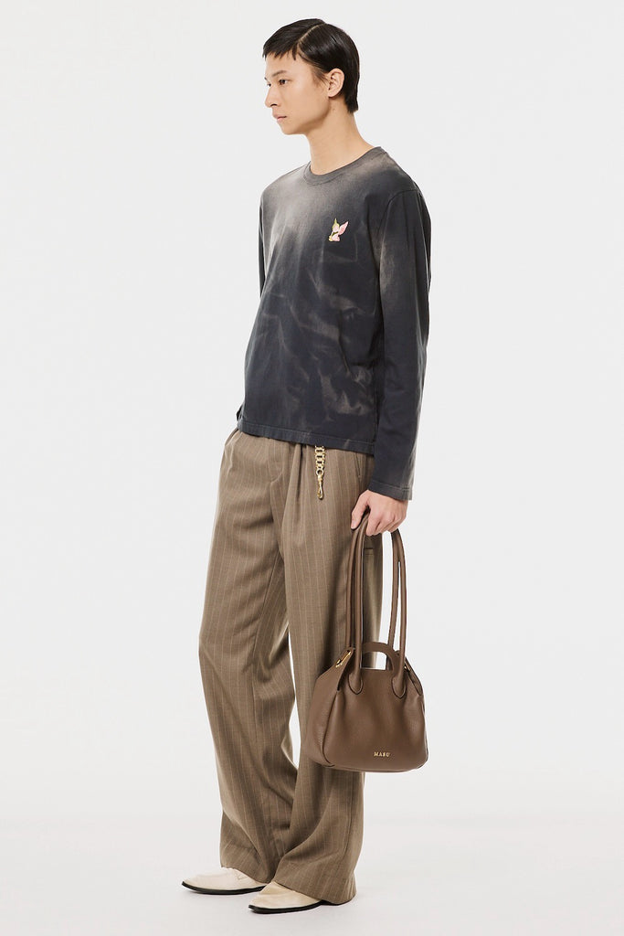 INVERTED PLEATS WIDE TROUSERS - OLIVE GRAY / M26H9PL004-MASU Official Online Store