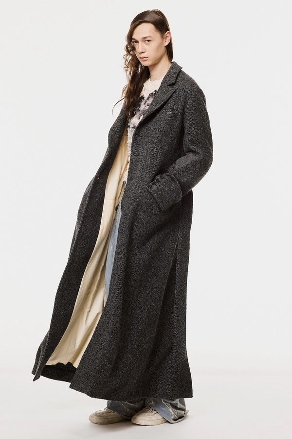 LUCKY CLOVER CHESTERFIELD COAT - BLACK / M26H9CT002-MASU Official Online Store