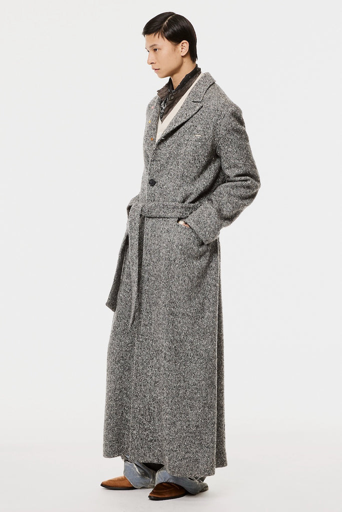 LUCKY CLOVER CHESTERFIELD COAT - GRAY / M26H9CT002-MASU Official Online Store