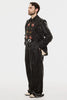 VELVET ACCORDION WIDE TROUSERS - DUSTY BLACK / M26H9PL010-MASU Official Online Store
