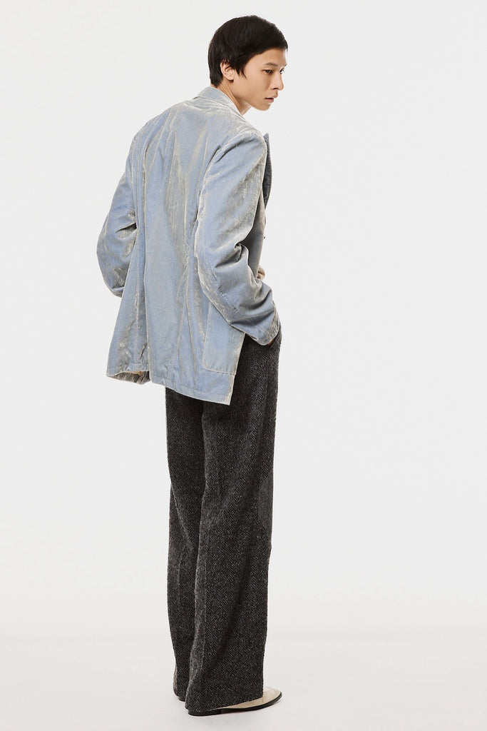 DIAMOND CLOTH WIDE TROUSERS - BLACK / M26H9PL006-MASU Official Online Store