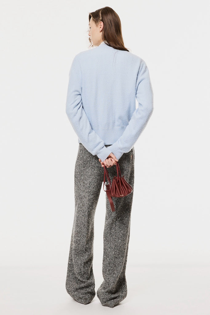 DIAMOND CLOTH WIDE TROUSERS - GRAY / M26H9PL006-MASU Official Online Store