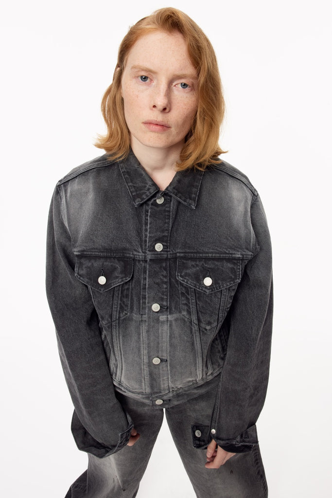 MB DENIM JACKET USED - BLACK / B25F9BL002-MASU Official Online Store