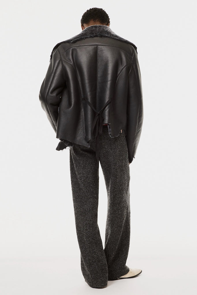 NATIVE PRINCE MOUTON JACKET - BLACK / M26H9BL007-MASU Official Online Store