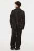 VELVET ACCORDION WIDE TROUSERS - DUSTY BLACK / M26H9PL010-MASU Official Online Store