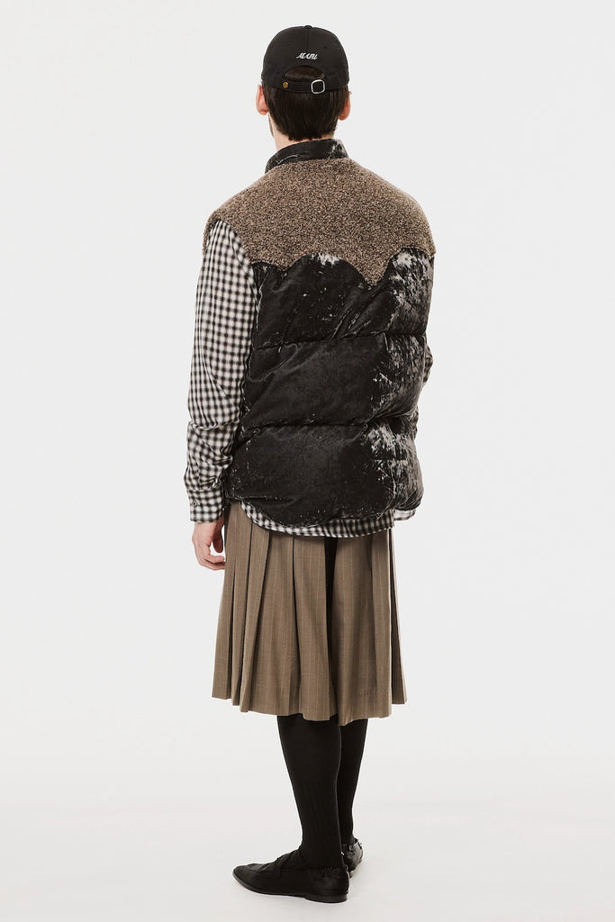 VELVET MOUNTAIN DOWN VEST - DUSTY BLACK / M26H9VT003-MASU Official Online Store