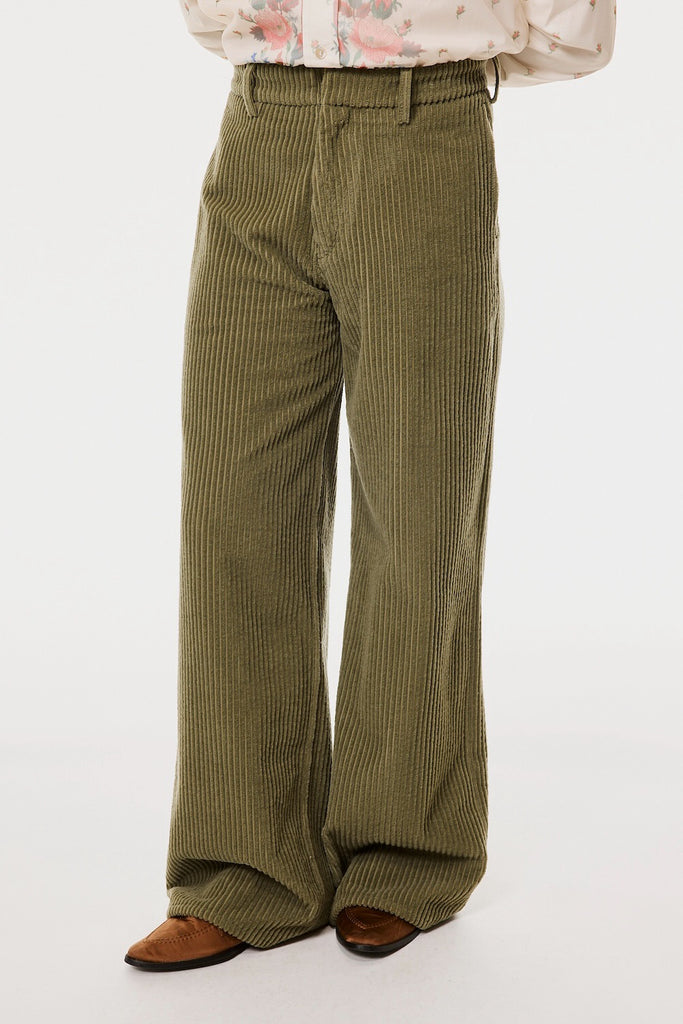 CORDUROY WIDE TROUSERS - MOSS GREEN / M26H9PL009-MASU Official Online Store