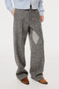DIAMOND CLOTH WIDE TROUSERS - GRAY / M26H9PL006-MASU Official Online Store