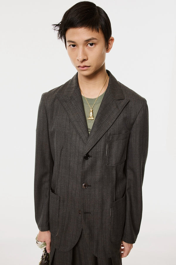 FARMER'S TAILORED JACKET - CHARCOAL BLACK / M26H9JK001-MASU Official Online Store