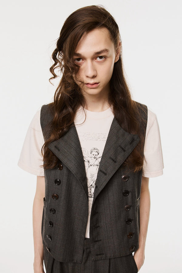 FARMER'S VEST - CHARCOAL BLACK / M26H9VT001-MASU Official Online Store